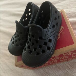 Vans Kids Black Slip-On Shoes toddler